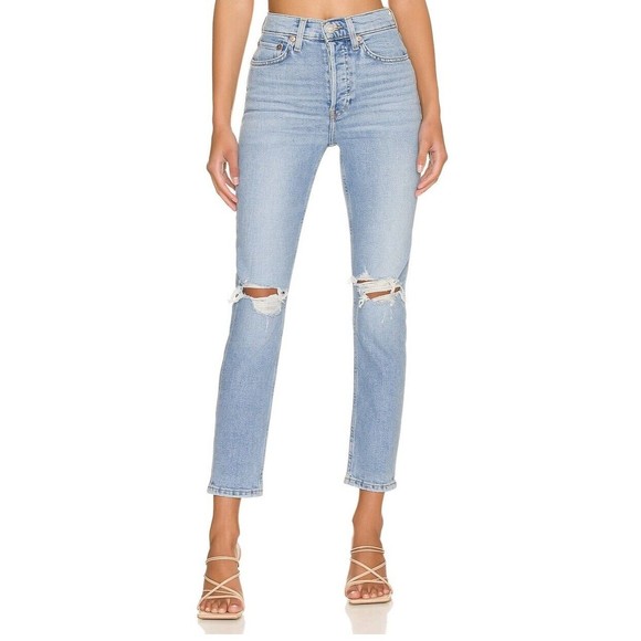 Womens Size 29 REDONE 90’s High Rise Ankle Crop NWT - Picture 1 of 11